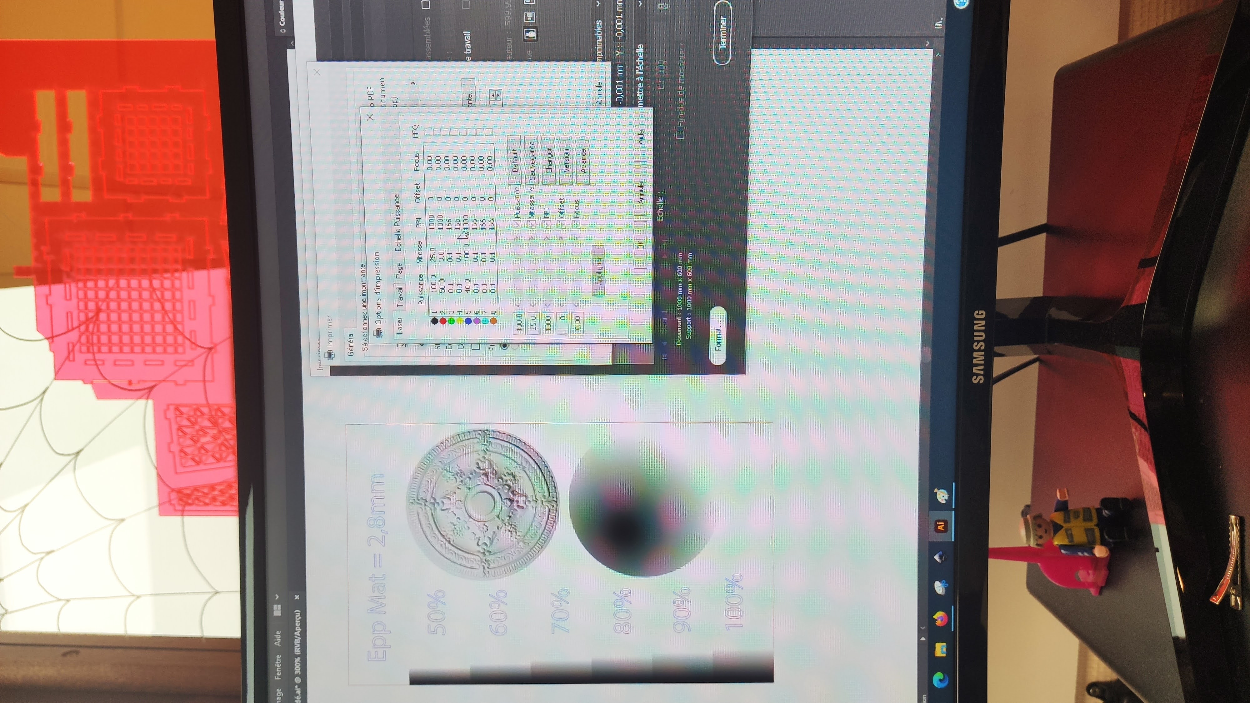 Laser — essai 6